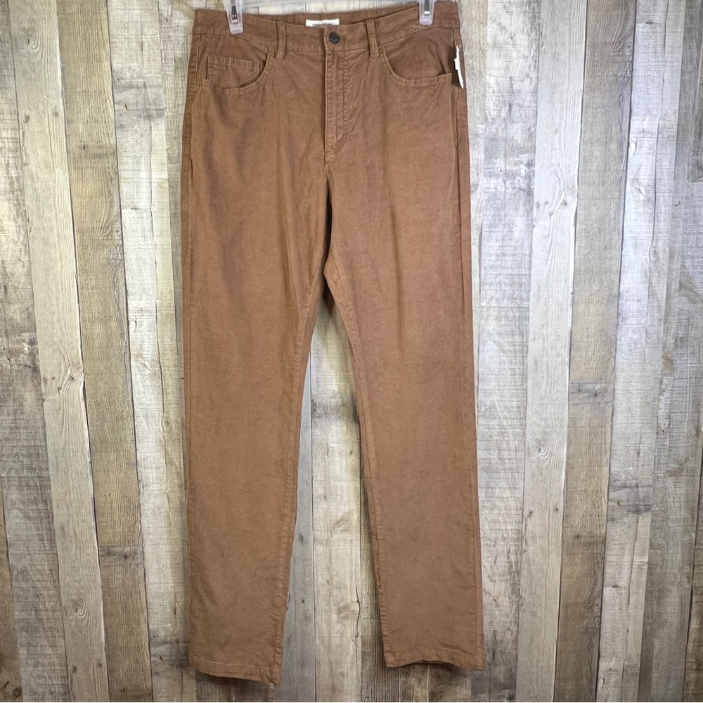 Goodthreads 34W X 36L Light Brown Corduroy Pants w/5 Pockets & Belt Loops